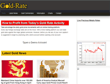 Tablet Screenshot of gold-rate.com